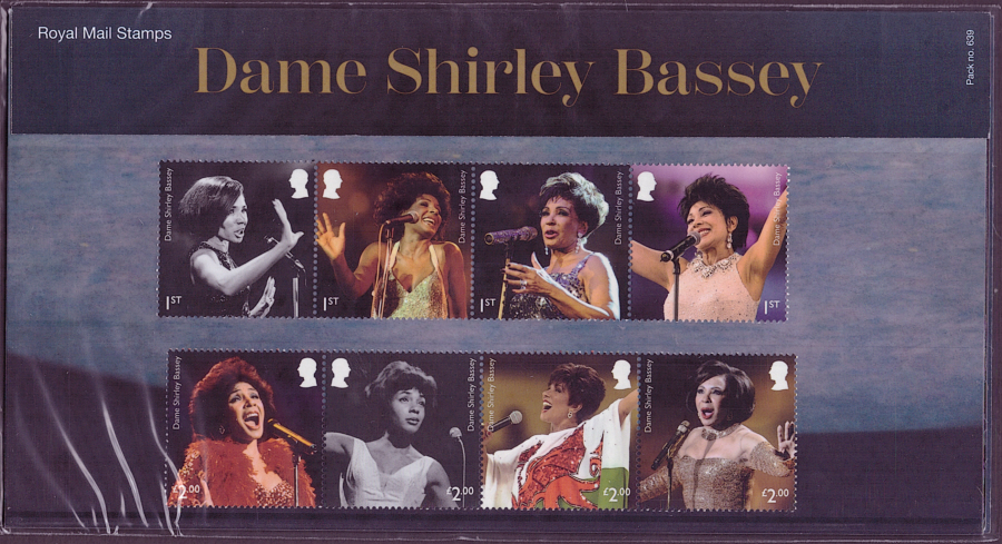 (image for) 2023 Dame Shirley Bassey Royal Mail Presentation Pack 639